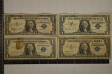 2-1957-A & 2-1957-B US $1 SILVER CERTIFICATES: 3-