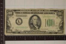 1934 US $100 FRN GREEN SEAL
