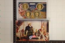 2009 US PRESIDENTIAL DOLLAR 4 COIN PF SET WITH BOX