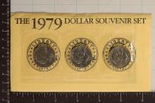 1979-P/D/S SBA DOLLAR SOUVENIR SET WITH ENVELOPE