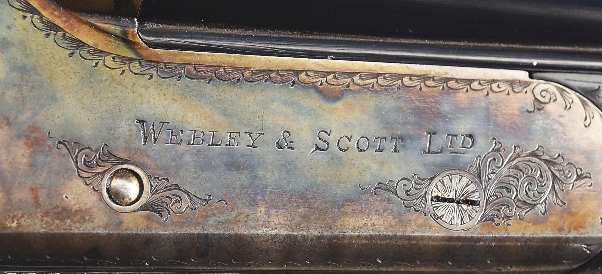 (C) WEBLEY & SCOTT BOXLOCK SIDE BY SIDE 12 BORE SHOTGUN.