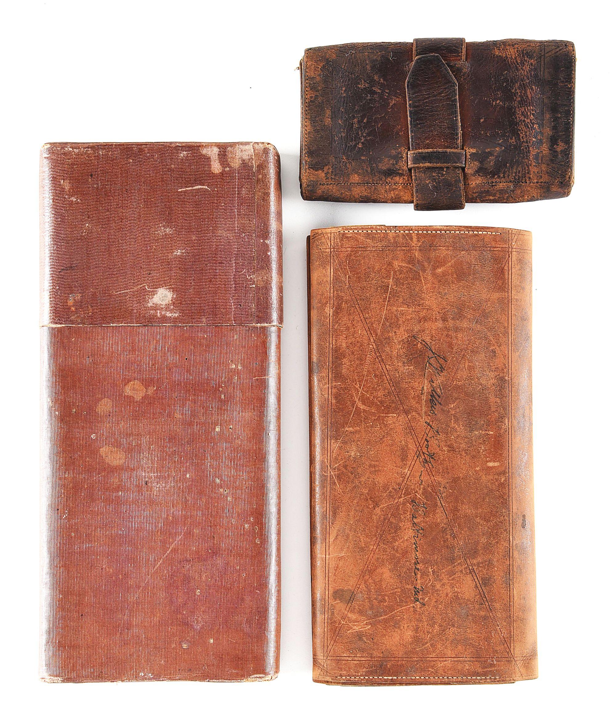 PURPORTED JOHN WILKES BOOTH WALLET, BILLFOLD AND DOCUMENT CASE.