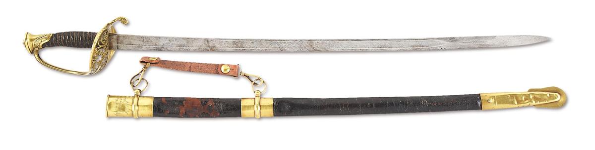 CIVIL WAR M1850 PRESENTATION SWORD OF CAPTAIN ROBERT M. HANSON, 95TH OHIO VOLUNTEERS.