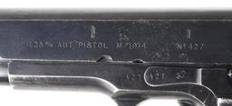 (C) EARLY KONGSBERG MODEL 1914 SEMI AUTOMATIC PISTOL WITH ORIGINAL ACCESSORIES.