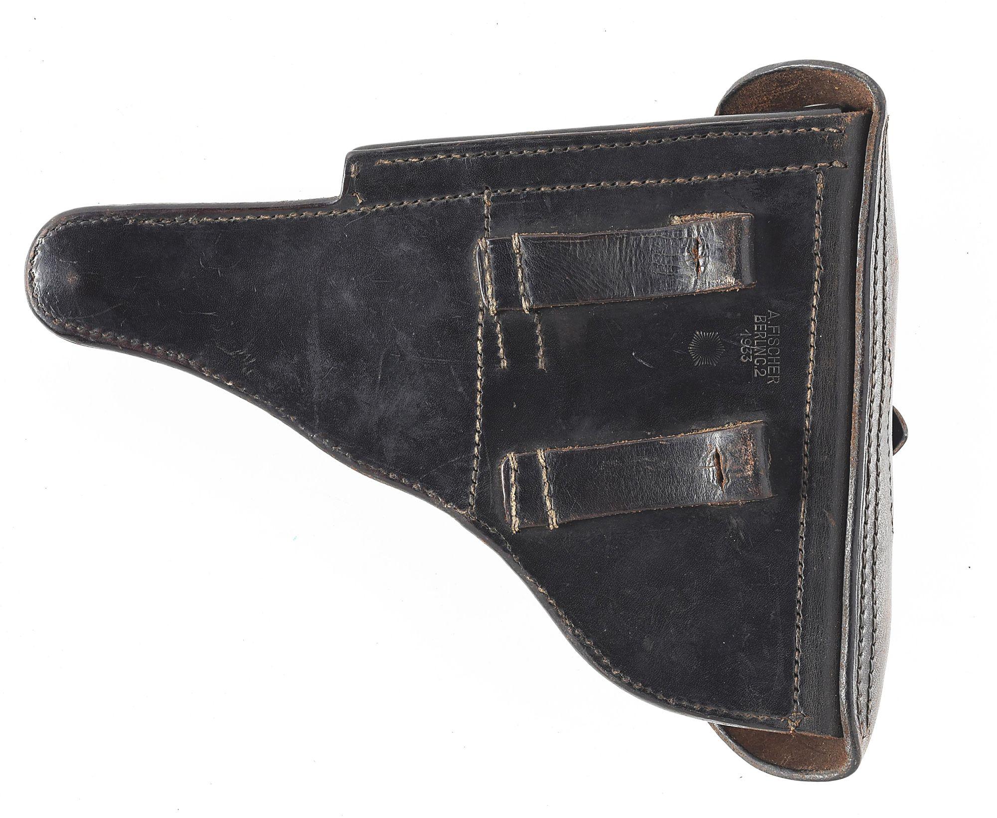 (C) MAUSER BANNER POLICE WITH MATCHING LEATHER HOLSTER