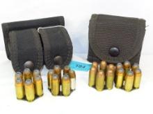 2CANVAS POUCH  W/2 SPEED  LOADERS 45 CAL. & 24RDS