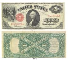 1917 "HORSEBLANKET" $1.00 UNITED STATES NOTE