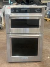 KitchenAid 27in. Built-In Electric Convection Double Wall Combination with Microwave