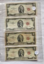 4 - 1953 Two Dollar Bills