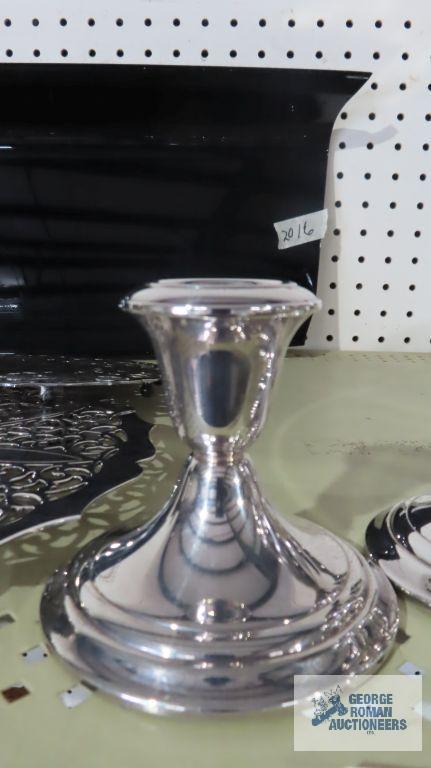 Two Gorham candle holders number YC3003
