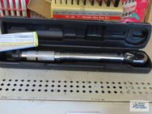 Pittsburgh 1/4 inch pound torque wrench with case