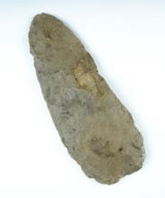 11 1/2" Hoe found in St. Claire Co. Illinois in 1927 with excellent use polish at bit. Ex. Fuerney.