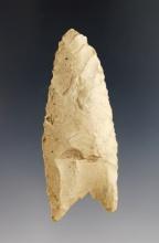 2 9/16" Fluted Paleo Clovis found in Lake Co., Indiana. Ex. David Kilander, Jerry Dickey.