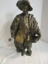 Antiqued Bronze Patinated Metal Statue 'Peter Paul Reubens'