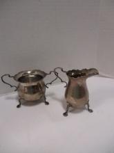 Frank Whiting Co. Sterling Creamer and Sugar Bowl