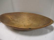 Vintage Oval Wood Dough Bowl