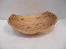 Signed/Numbered Hand Crafted Hickory Wood Bowl