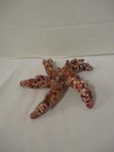 Signed Art Glass Starfish Paperweight