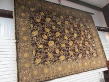 Hand Knotted Wool All Over Floral Design Area Rug