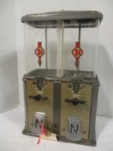1930's 1 Cent Double Nugget Gumball/Peanut Machine