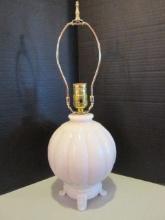 Aladdin Moonstone/Alacite Footed Ball Lamp