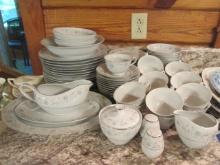 78 Pieces of English Garden Fine China