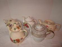 Five Porcelain Teapots
