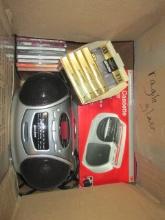 Durabrand Radio Cassette Recorder, Lenox Sound Radio CD Player, Music CDs and