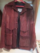 Vintage Trego's Westwear Inc. Woodward, Oklahoma Suede Fringe Western Jacket