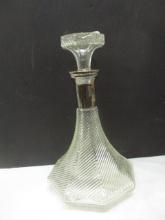 Jeanie Bottle Decanter with Silverplated Neck