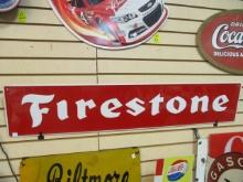 Firestone Metal Advertising Sign