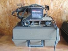 Sears Craftsman Electric 1 HP 3" Belt Sander with Hard Carry Case