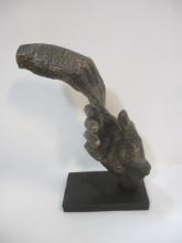 Bronze Embracing Hands Sculpture