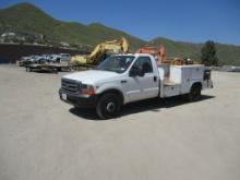 1999 Ford F350 XL SD Utility Truck,