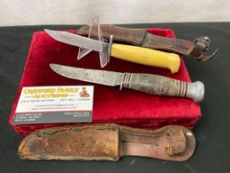 Pair of Vintage Remington Fixed Blade Knives, 1x RH-74 & 1x RH-204