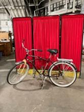 Vintage Raleigh Maroon & Tan 25" Wheel Bicycle w/ Thomas Kemper Soda Company Logo. See pics.