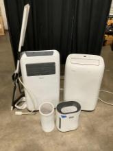 3pc AC Unit / Air Purifier Lot incl. Shinco Standing Portable AC, Toshiba Standing Portable AC, &