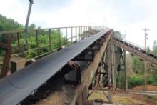 Concave Belt Conveyor 24" x 95' w/Elec Dr & Attached Catwalk