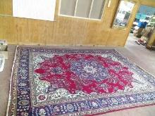 Antique Oriental Tibriz Room Rug