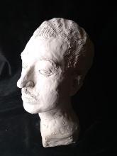Artisan Clay Sculpture-Bust of Gentleman by Maria Claro-Chapel Hill Native