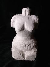 Artisan Clay Sculpture-Bust of Lady by  Maria Claro Chapel Hill Native