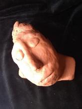 Artisan Red Clay Sculpture-Sleeping Man by Maria Claro Chapel Hill Native