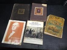 Collection 5 Vintage George Washington Books-18xx-19xx