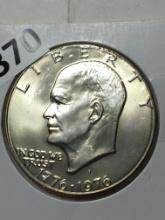1776 - 1976 Eisenhower Silver Clad 