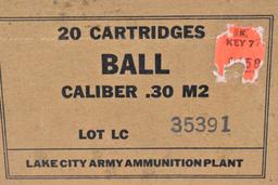 Ammo. 30 Cal Ball 40 Rds