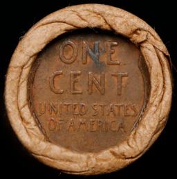 Lincoln Wheat Cent 1c Mixed Roll Orig Brandt McDonalds Wrapper, 1918-s end, Wheat other end