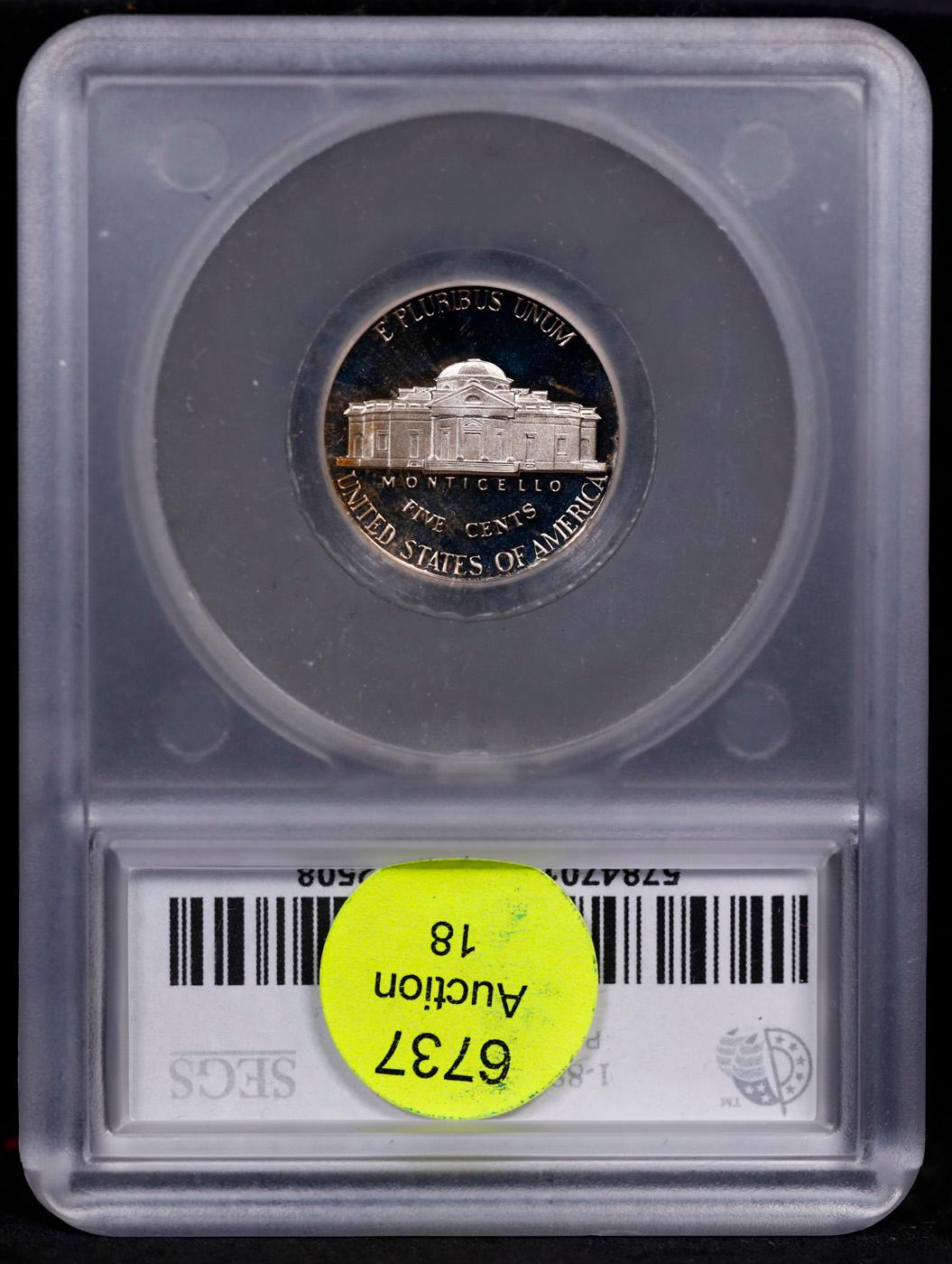 Proof 1992-s Jefferson Nickel 5c Graded pr70 DCAM BY SEGS