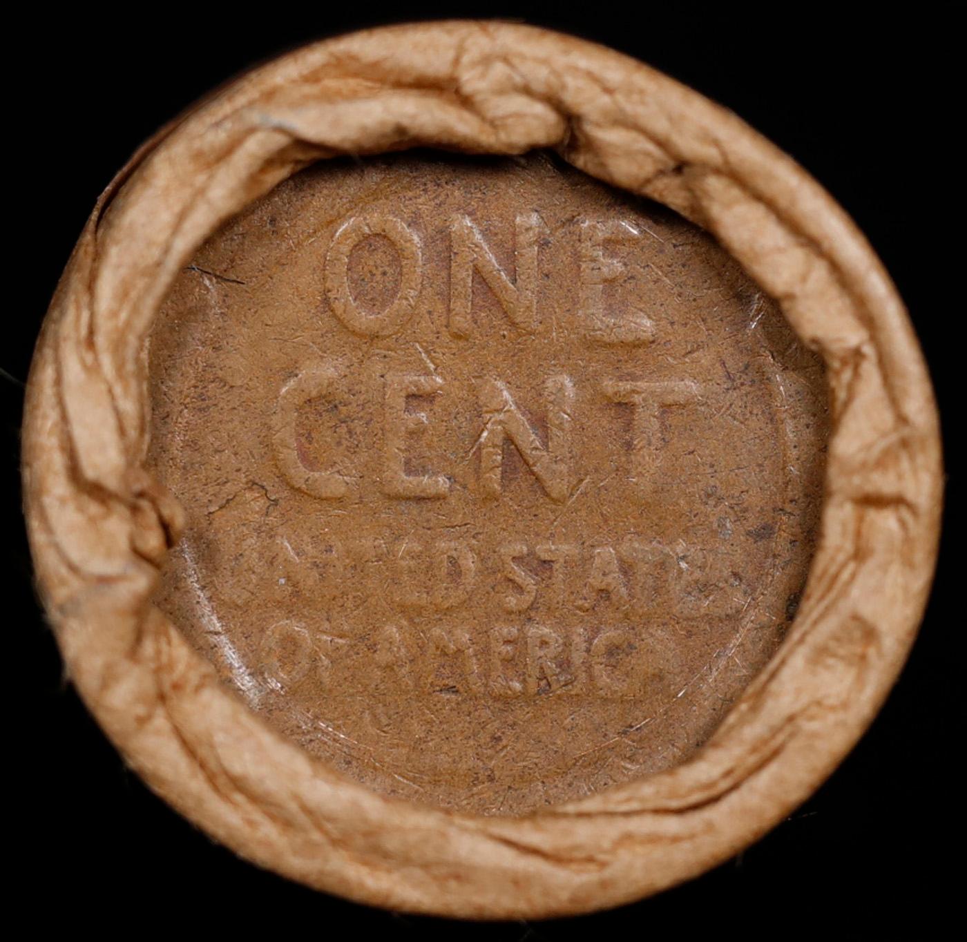Lincoln Wheat Cent 1c Mixed Roll Orig Brandt McDonalds Wrapper, 1916-s end, Wheat other end