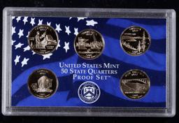 2005 United States Quarters Proof Set - 5 pc set No Outer Box