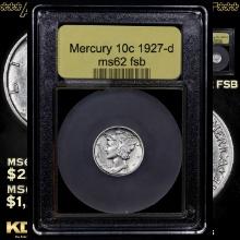 ***Auction Highlight*** 1927-d Mercury Dime 10c Graded Select Unc FSB By USCG (fc)